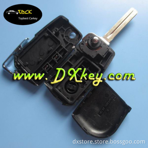 Wholesale flip key covers for Toyota car key covers 3 buttons TOY48 keyway